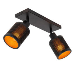 Lucide Tagalog Scandinavian Twin Ceiling Spotlight - 2Xe27 - Black - thumbnail 8