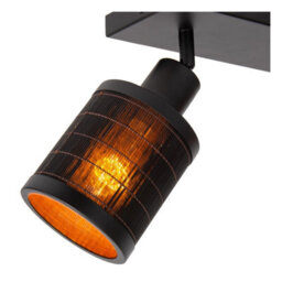 Lucide Tagalog Scandinavian Twin Ceiling Spotlight - 2Xe27 - Black - thumbnail 5