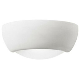 2 Pack Dimmable Led Wall Light Unglazed Ceramic Semi Dome Lounge Lamp Fitting - thumbnail 2