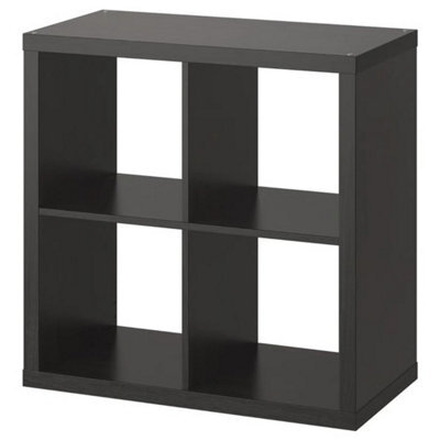 Black-Brown Cube Storage 77X77Cm Shelving Unit Bookcase Organizer Display - image 1