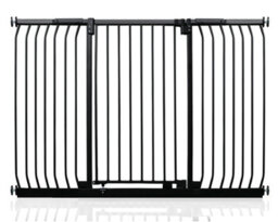 Safetots Extra Tall Elite Safety Gate, 152Cm - 161Cm, Matt Black, Extra Tall 96.8Cm In Height, Pressure Fit Stair Gate - thumbnail 1