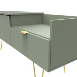 Fuji Tv Console Unit In Reed Green (Ready Assembled) - thumbnail 4