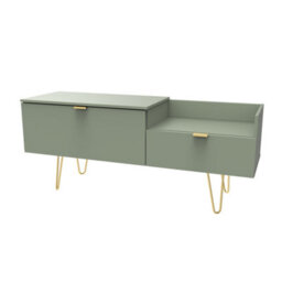 Fuji Tv Console Unit In Reed Green (Ready Assembled) - thumbnail 3
