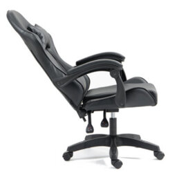 Home Treats Gaming Chair Black Recliner With Adjustable Height Lumbar Support Padded Cushion Racing Bucket Seat - thumbnail 3