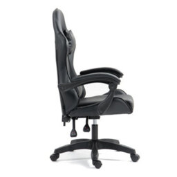 Home Treats Gaming Chair Black Recliner With Adjustable Height Lumbar Support Padded Cushion Racing Bucket Seat - thumbnail 2