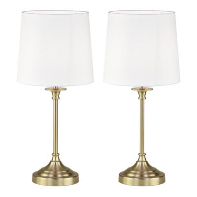 First Choice Lighting Set Of 2 Chester Antique Brass Lamps - image 1