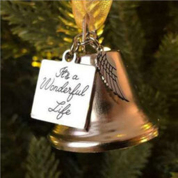 10Pcs Christmas Angel Bell Ornament,silver Christmas Bell Ornament,collectible Holiday Bell Engraved With Angel Wing
