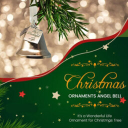 10Pcs Christmas Angel Bell Ornament,silver Christmas Bell Ornament,collectible Holiday Bell Engraved With Angel Wing - thumbnail 4