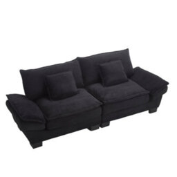 Matteo Modern Oversized 2-Seater Corduroy Loveseat Sofa - thumbnail 9