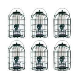 Samuel Alexander Pack Of 6 Wild Bird Seed Feeder Cage With Squirrel Proof Guard - thumbnail 8