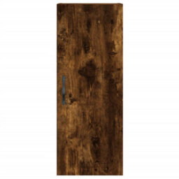 Berkfield Highboard Smoked Oak 34.5X34X180 Cm Engineered Wood - thumbnail 6