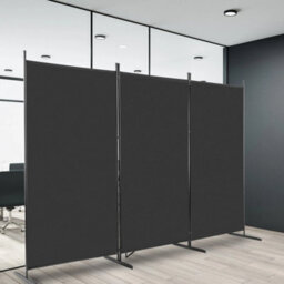 Trifold 3 Panels Folding Room Divider Freetand Wall Partition 6Ft Privacy Screen - thumbnail 5