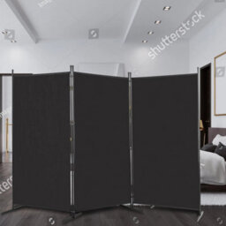 Trifold 3 Panels Folding Room Divider Freetand Wall Partition 6Ft Privacy Screen - thumbnail 6