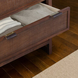 Teamson Home Hatteras Chest Of Drawers 5 Drawer Bedroom Dresser, Walnut - thumbnail 3