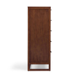 Teamson Home Hatteras Chest Of Drawers 5 Drawer Bedroom Dresser, Walnut - thumbnail 7