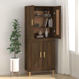 Walplus Sideboard Brown Oak 69.5X34X90 Cm Engineered Wood - thumbnail 3