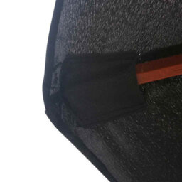 Berkfield Durable Outdoor Parasol With Wooden Pole 350 Cm Black - thumbnail 5