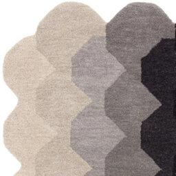 Black Charcoal Abstract 12mm Thick Stain-Resistant Rug For Bedroom, & Living Room, Easy To Clean Wool Rug-66Cm X 200Cm - thumbnail 4