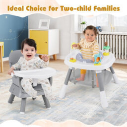 Gainoom 16-In-1 Grey Convertible Baby High Chair Multifunctional Kids Chair - thumbnail 3