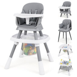 Gainoom 16-In-1 Grey Convertible Baby High Chair Multifunctional Kids Chair - thumbnail 1