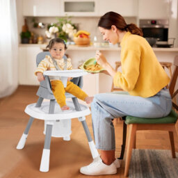 Gainoom 16-In-1 Grey Convertible Baby High Chair Multifunctional Kids Chair - thumbnail 4