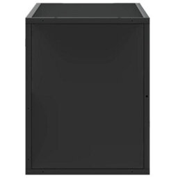 Berkfield Tv Cabinet Black 80X31X39.5 Cm Engineered Wood And Metal - thumbnail 5