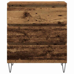 Berkfield Sideboard With Drawers Old Wood 60X35X70 Cm Engineered Wood - thumbnail 6