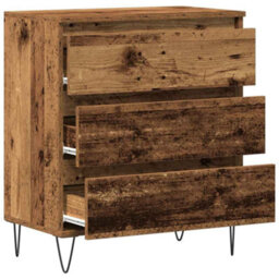 Berkfield Sideboard With Drawers Old Wood 60X35X70 Cm Engineered Wood - thumbnail 5