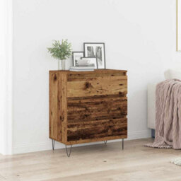 Berkfield Sideboard With Drawers Old Wood 60X35X70 Cm Engineered Wood - thumbnail 1
