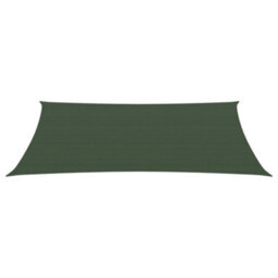 Berkfield Sunshade Sail 160 G/m2 Dark Green 2X5 M Hdpe - thumbnail 2