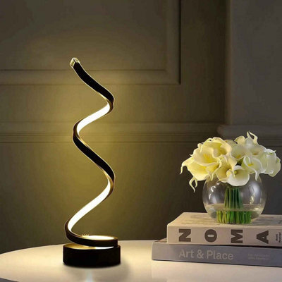 Led Spiral Table Light Dimmable Usb Night Light, Ideal For Bedroom & Gifts - image 1