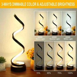 Led Spiral Table Light Dimmable  Usb Night Light, Ideal For Bedroom & Gifts - thumbnail 6
