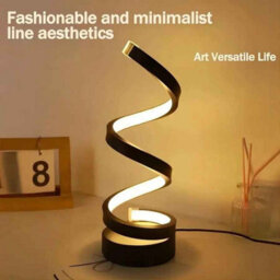 Led Spiral Table Light Dimmable  Usb Night Light, Ideal For Bedroom & Gifts - thumbnail 3