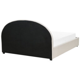 Beliani Ottoman Bed Fabric Vaucluse 180 X 200 Cm (Eu Super King) Light Beige - thumbnail 8