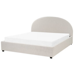 Beliani Ottoman Bed Fabric Vaucluse 180 X 200 Cm (Eu Super King) Light Beige - thumbnail 5