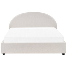 Beliani Ottoman Bed Fabric Vaucluse 180 X 200 Cm (Eu Super King) Light Beige - thumbnail 7