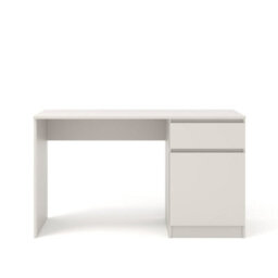 Arte Maja 130Cm Desk - Cashmere, Compact Workstation With Door And Drawer Storage - thumbnail 3