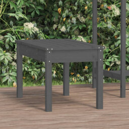 Berkfield Garden Bench Grey 80X44X45 Cm Solid Wood Pine