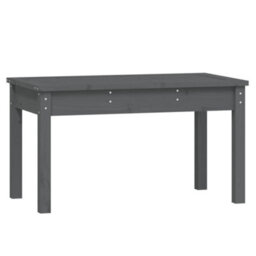 Berkfield Garden Bench Grey 80X44X45 Cm Solid Wood Pine - thumbnail 2