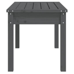 Berkfield Garden Bench Grey 80X44X45 Cm Solid Wood Pine - thumbnail 5