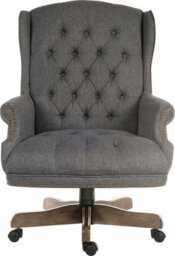 Teknik Chairman Super Large Executive Chair Grey Fabric With Button Back Detailing - thumbnail 2