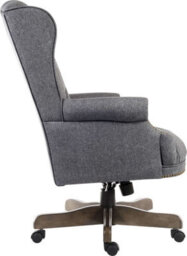 Teknik Chairman Super Large Executive Chair Grey Fabric With Button Back Detailing - thumbnail 3