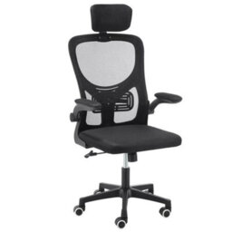 Ergonomics Mesh Back Office Chair Adjustable Headrests And Lumbar Support High - thumbnail 1
