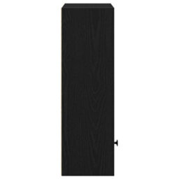 Berkfield Durable Bookcase Black Oak 31X24X77 Cm Engineered Wood - thumbnail 6