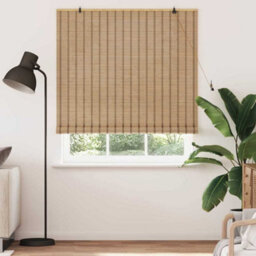 Berkfield Window Blinds & Shades Manual Light Brown 150 X 220 Cm Bamboo - thumbnail 3