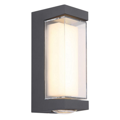 Luminosa Lighting Luminosa Plixon Outdoor Modern Wall Lamp Anthracite Matt Ip54 Led 3000K - image 1