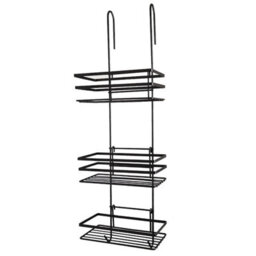 House Of Home Black 3 Tier Non Rust Hanging Shower Caddy & Bathroom Organiser - thumbnail 8