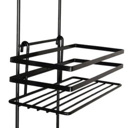 House Of Home Black 3 Tier Non Rust Hanging Shower Caddy & Bathroom Organiser - thumbnail 9