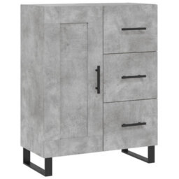 Berkfield Highboard Concrete Grey 69.5X34X180 Cm Engineered Wood - thumbnail 7