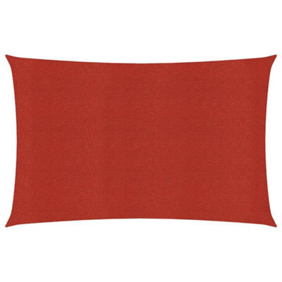 Berkfield Sunshade Sail 160 G/m2 Red 2X4.5 M Hdpe - image 1